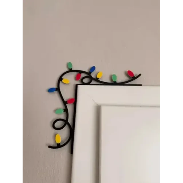 Adorno Navidad - Esquinero De Puerta Luces