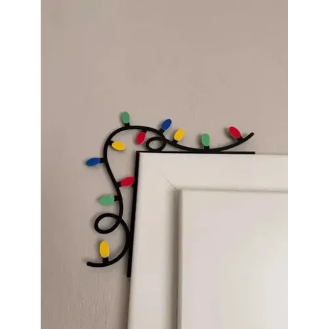 Adorno Navidad - Esquinero De Puerta Luces 2
