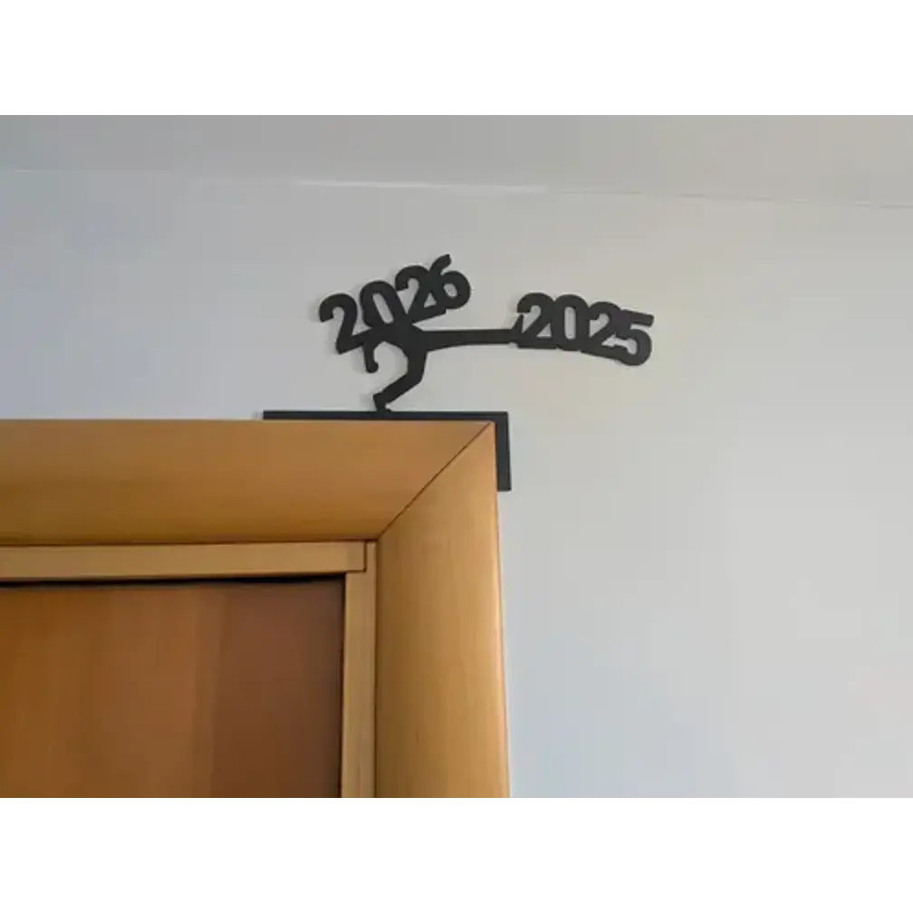 Adorno Navidad - Esquinero De Puerta Año 2026 2