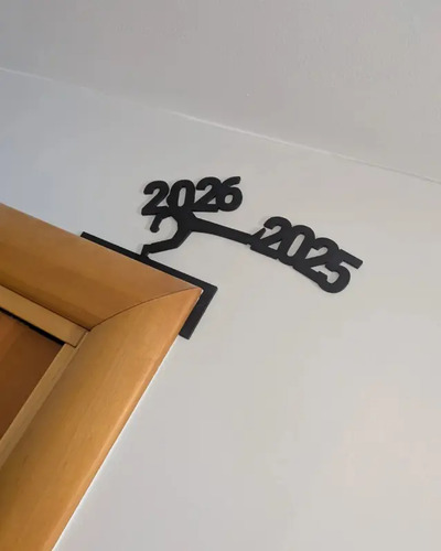 Adorno Navidad - Esquinero De Puerta Año 2026 - Foto 3