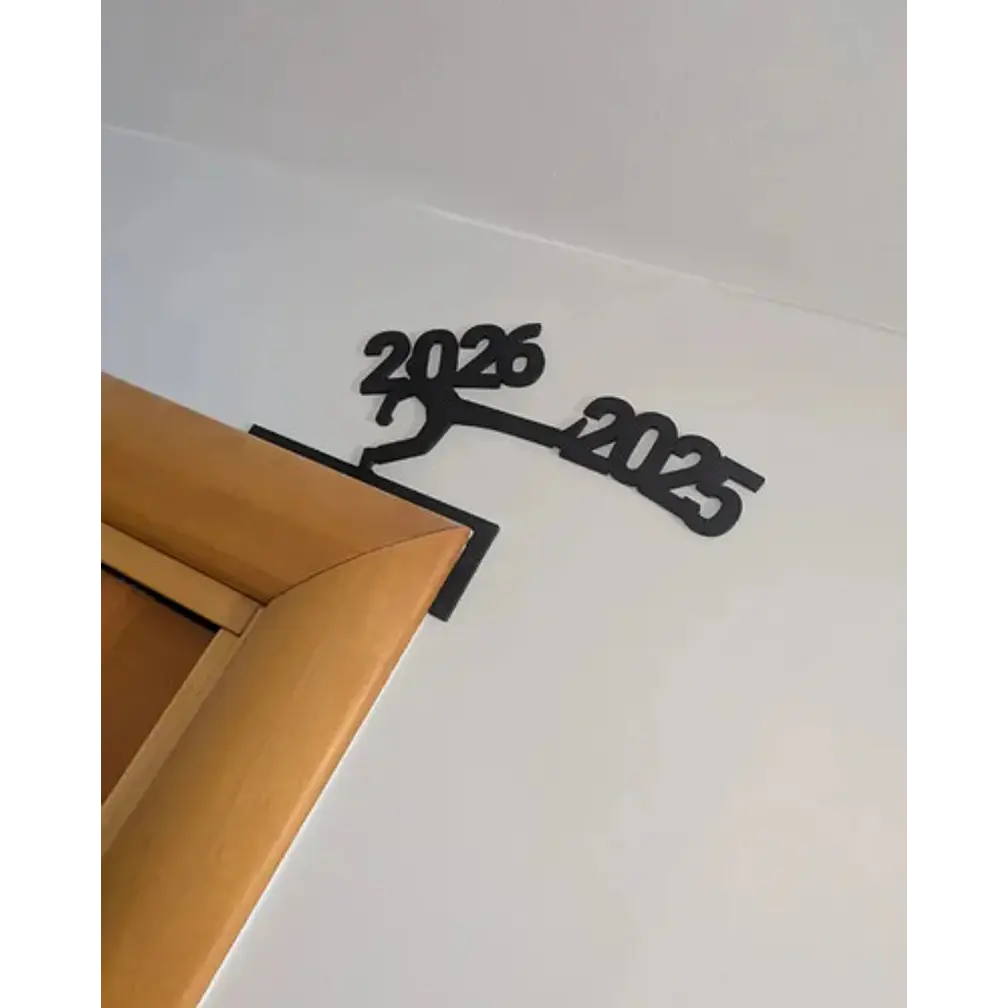 Adorno Navidad - Esquinero De Puerta Año 2026 3