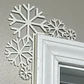 Adorno Navidad - Esquinero Para Puerta Copos De Nieve - Miniatura 2