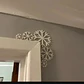 Adorno Navidad - Esquinero Para Puerta Copos De Nieve - Miniatura 3