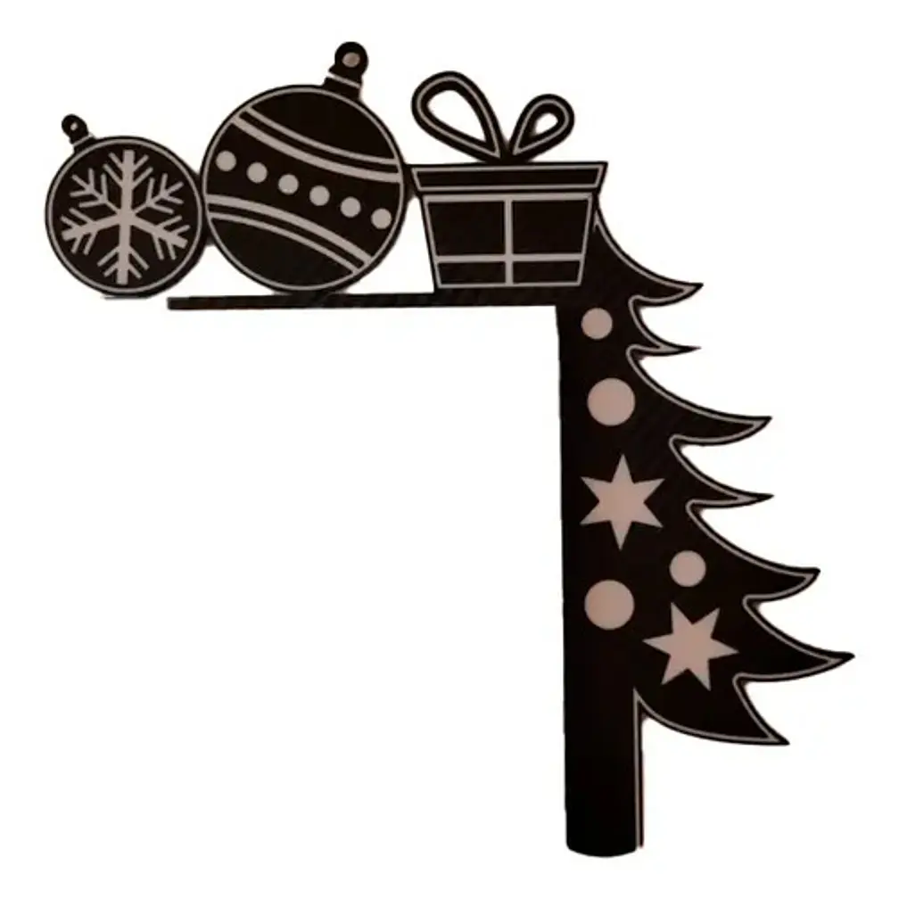 Adorno - Esquinero Para Puerta Navideño 1