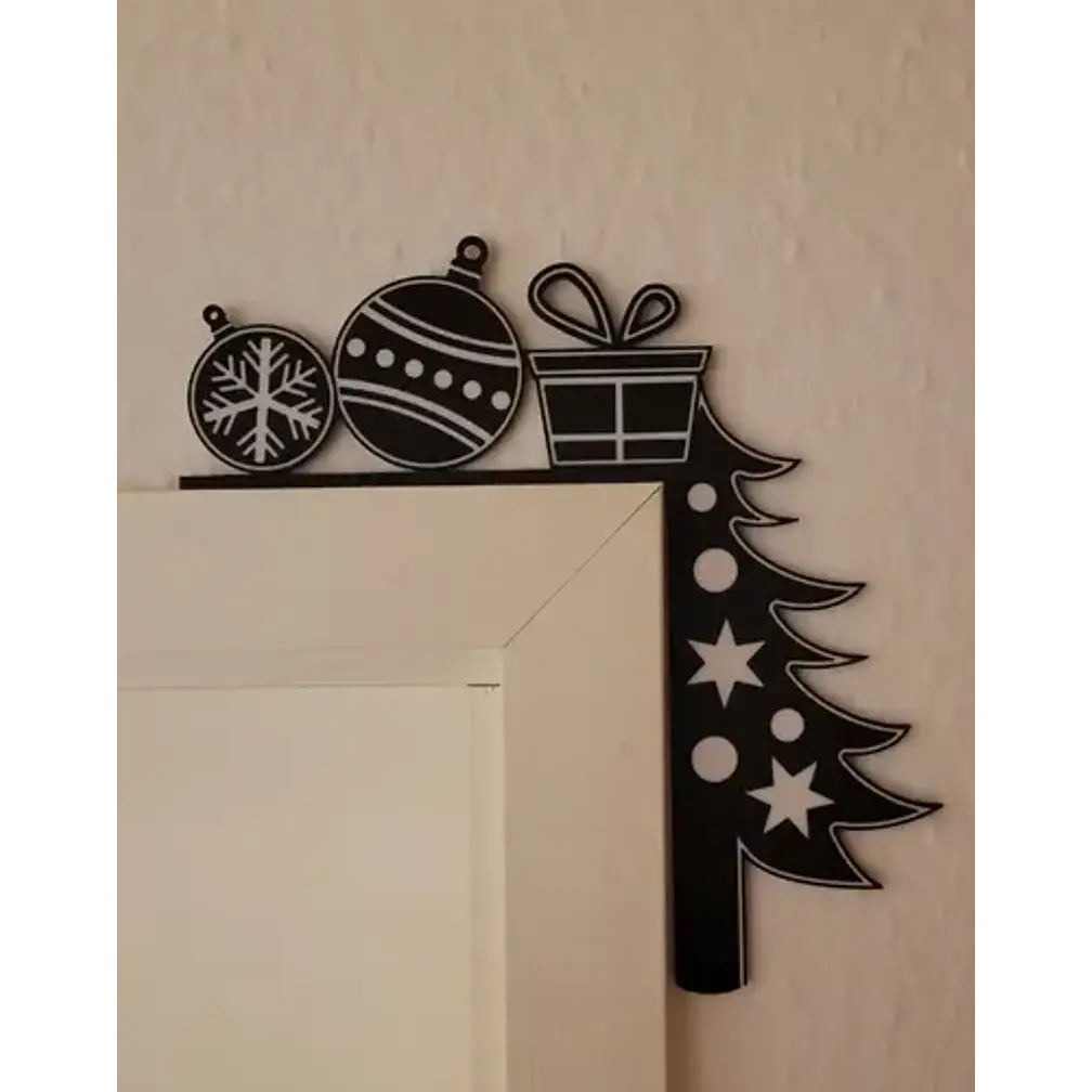 Adorno - Esquinero Para Puerta Navideño 2