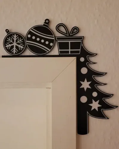 Adorno - Esquinero Para Puerta Navideño - Foto 3