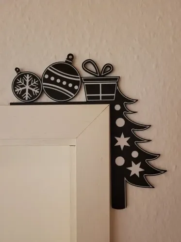 Adorno - Esquinero Para Puerta Navideño - Foto 4