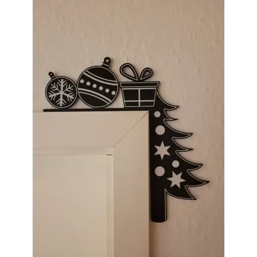 Adorno - Esquinero Para Puerta Navideño 4