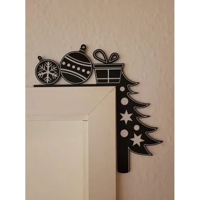 Adorno - Esquinero Para Puerta Navideño 4
