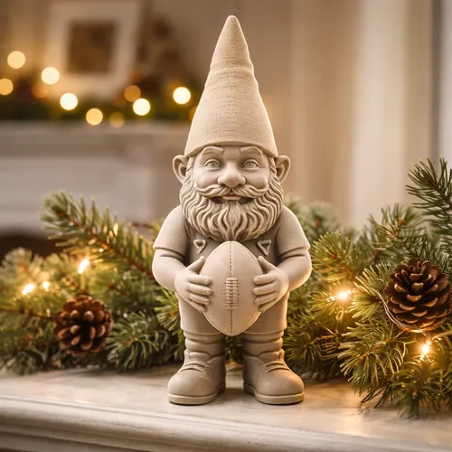Adorno Navideño- Gnomo De Rugby - Foto 3