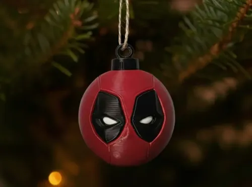 Adorno Para El Árbol De Navidad- Bola De Deadpool - Foto 2