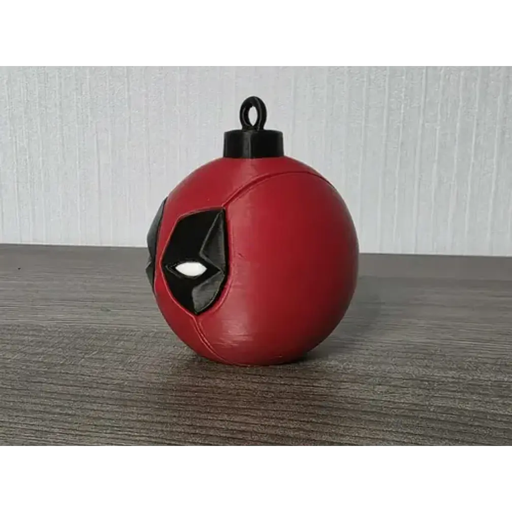 Adorno Para El Árbol De Navidad- Bola De Deadpool 4