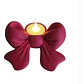 Portavelas Led Lazo Navideño - Miniatura 1