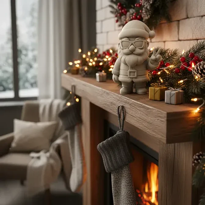 Adorno Navideño- Papá Noel De La Paz 3