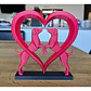 Elegante Escultura De Corazón De Perro - Miniatura 1