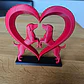 Elegante Escultura De Corazón De Perro - Miniatura 2