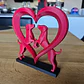 Elegante Escultura De Corazón De Perro - Miniatura 3