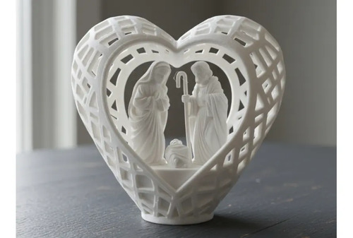 Adorno De Corazón De Belén Navideño - Foto 4