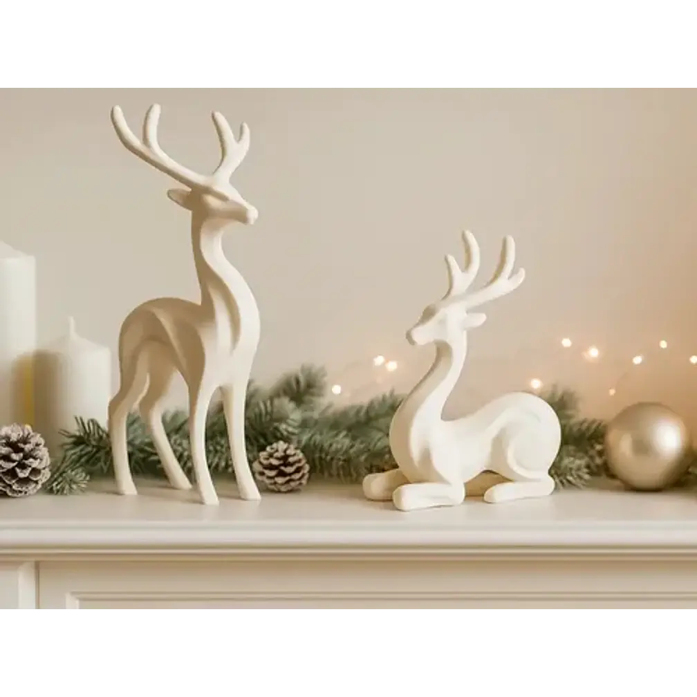 Adorno Navidad - Par De Renos (pack 2 Un) 4