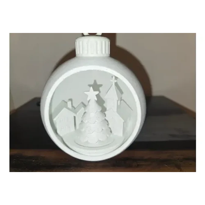Adorno Para El Árbol De Navidad- Pueblo De Nieve 4