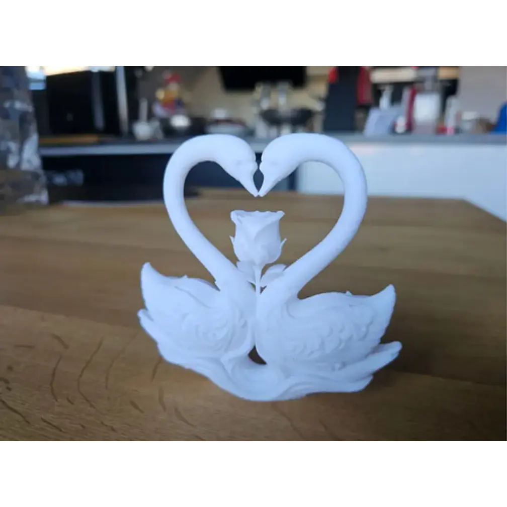 Escultura De Cisne & Rosa Para San Valentín 2