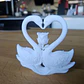 Escultura De Cisne & Rosa Para San Valentín - Miniatura 2