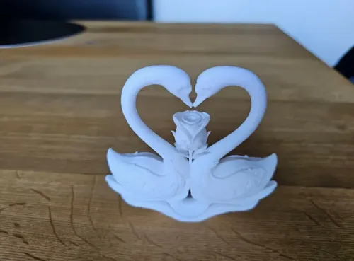 Escultura De Cisne & Rosa Para San Valentín - Foto 3