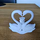 Escultura De Cisne & Rosa Para San Valentín - Miniatura 3