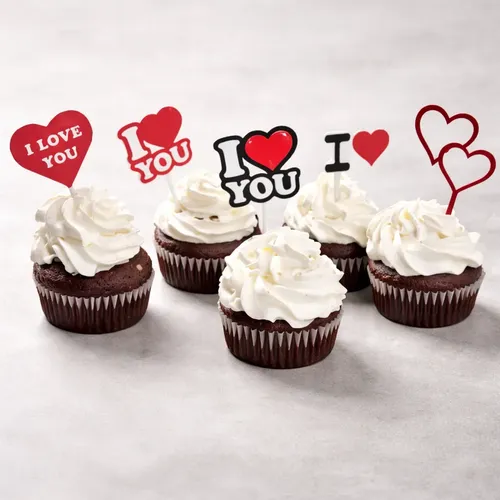 Adornos Para Cupcakes De San Valentín Pack De 5