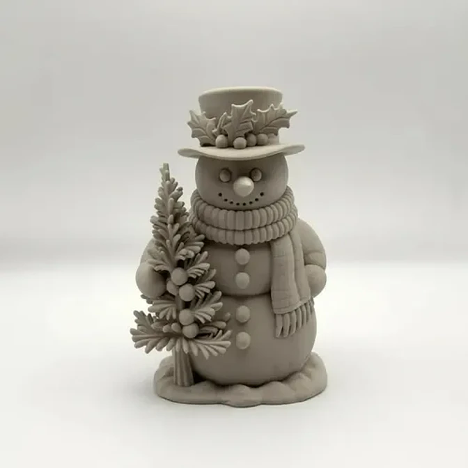 Adorno Navideño- Muñeco De Nieve Sonriente 1
