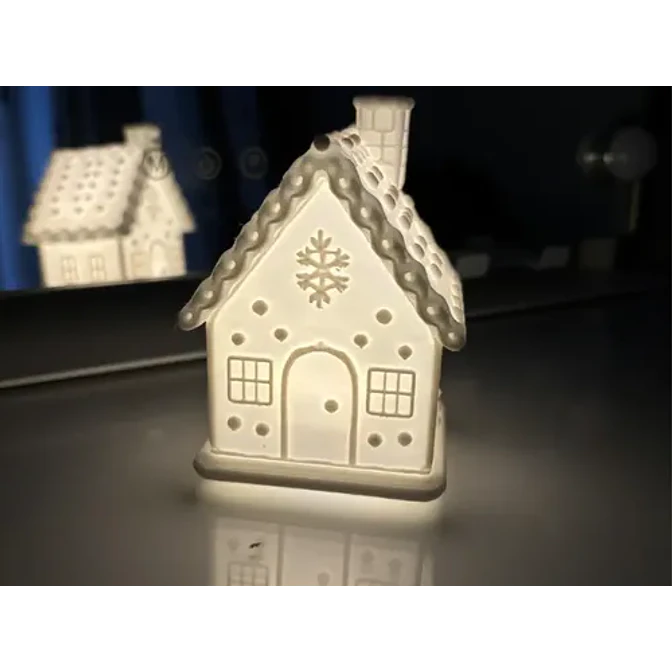 Portavelas Led- Casa De Navidad Invernal 2