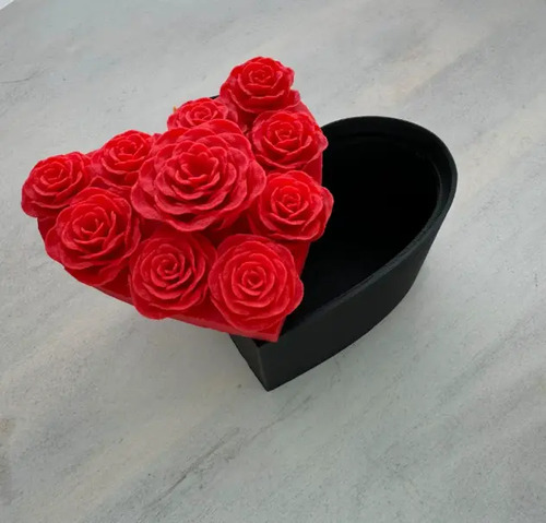 Caja De Corazón Rosas Eternas - San Valentín - Foto 2