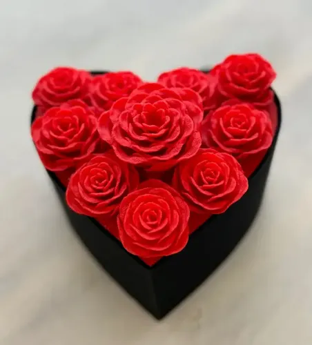 Caja De Corazón Rosas Eternas - San Valentín - Foto 3