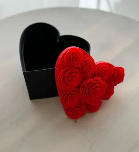 Caja De Corazón Rosas Eternas - San Valentín - Foto 4