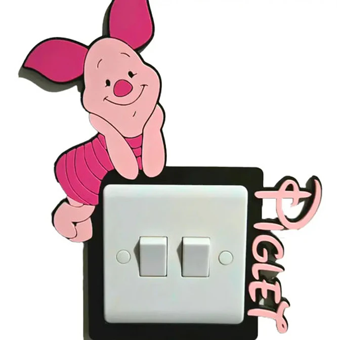 Adorno Para Interruptor - Piglet 1