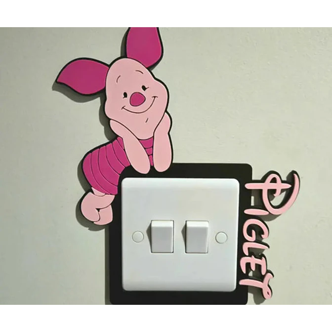 Adorno Para Interruptor - Piglet 4