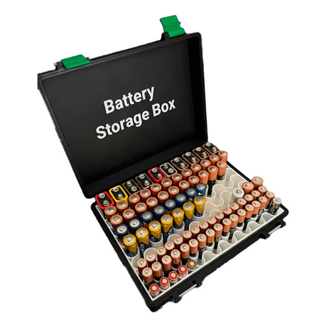Caja De Almacenamiento De Baterías (para 118 Baterías) 1