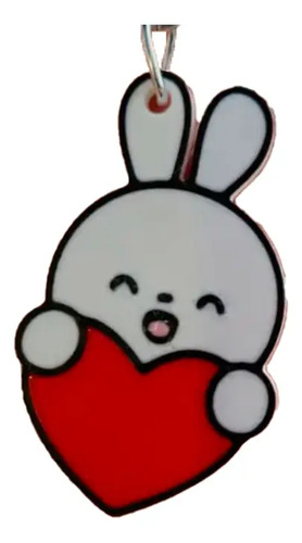 Llavero De Conejo - San Valentín