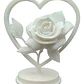 Figura Decorativa - Rosa En El Corazón San Valentín - Miniatura 1