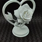 Figura Decorativa - Rosa En El Corazón San Valentín - Miniatura 3