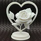 Figura Decorativa - Rosa En El Corazón San Valentín - Miniatura 4