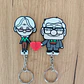 Pareja De Up Con Corazón- Llavero De Enamorados - Miniatura 1