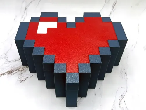 Caja De Corazón De Píxel De 8 Bits Para San Valentín - Foto 3