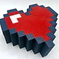 Caja De Corazón De Píxel De 8 Bits Para San Valentín - Miniatura 4