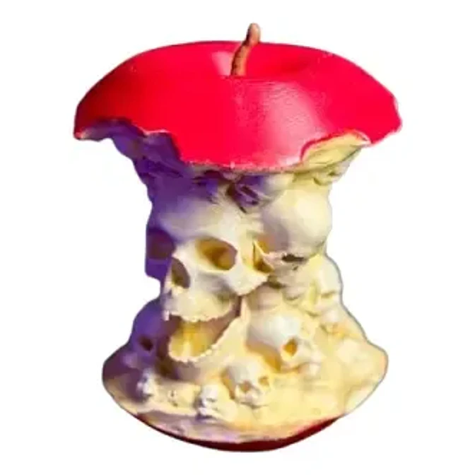 Figura De Manzana Con Calaveras 2