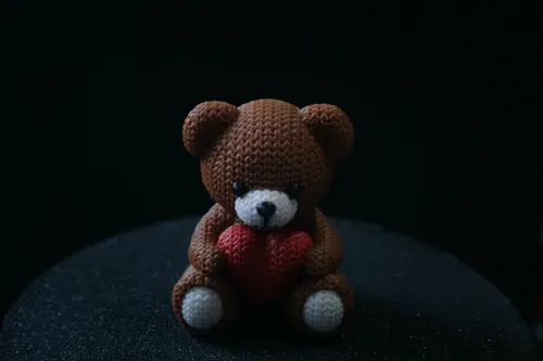 Peluche Osito De Punto Para El Día De San Valentín - Foto 2