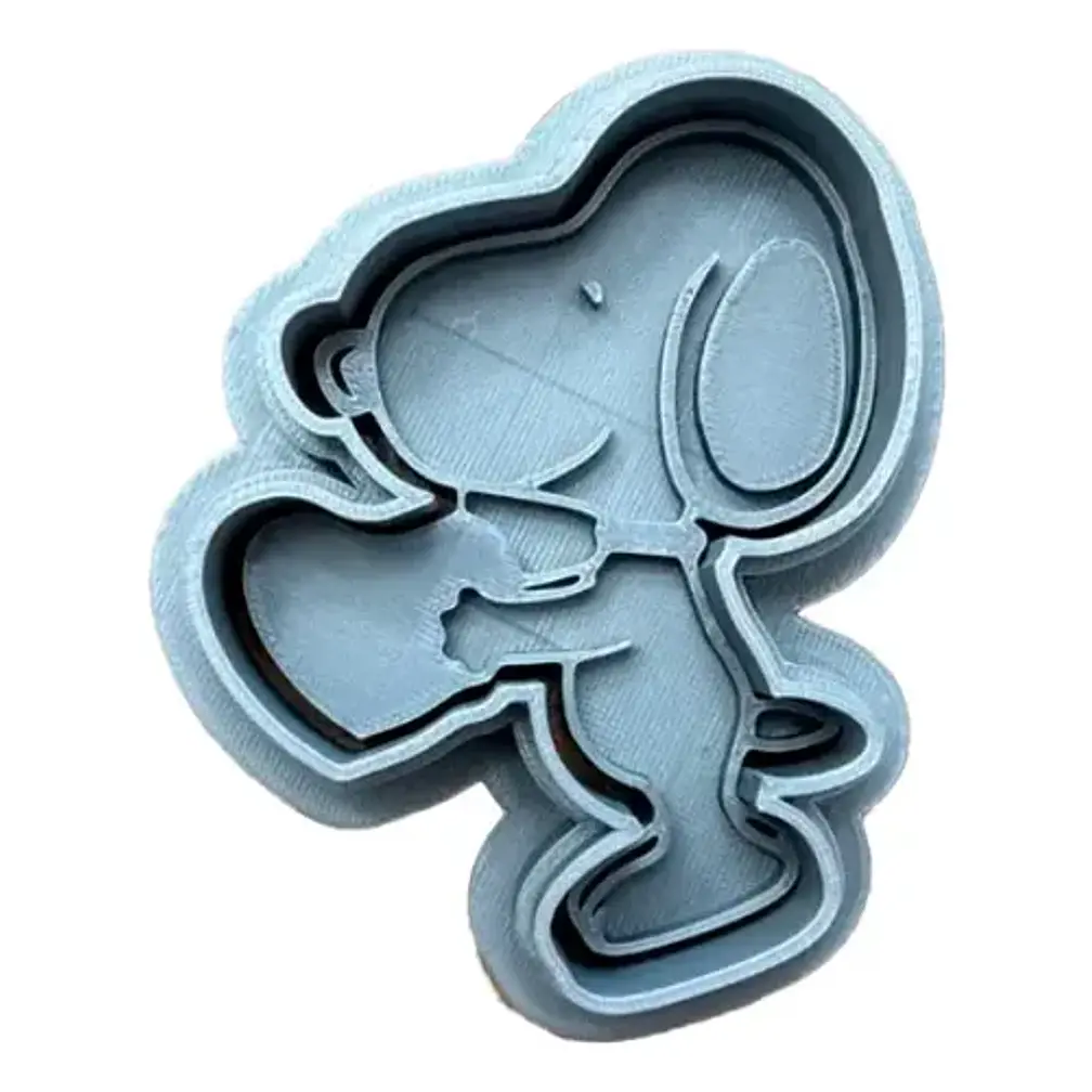 Cortador De Galletas Snoopy Corazón De San Valentín 1