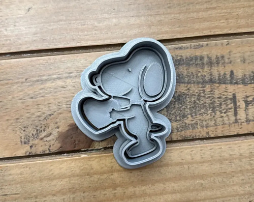 Cortador De Galletas Snoopy Corazón De San Valentín - Foto 2