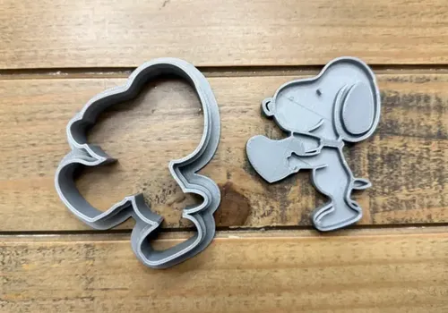 Cortador De Galletas Snoopy Corazón De San Valentín - Foto 3