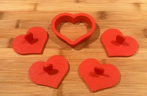 Cortador Y Sellos Galletas Amor - San Valentín (pack 4 Un) - Foto 2
